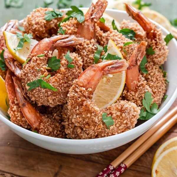 Crispy Lemon Panko Fried Shrimp – Light, Golden & Irresistible