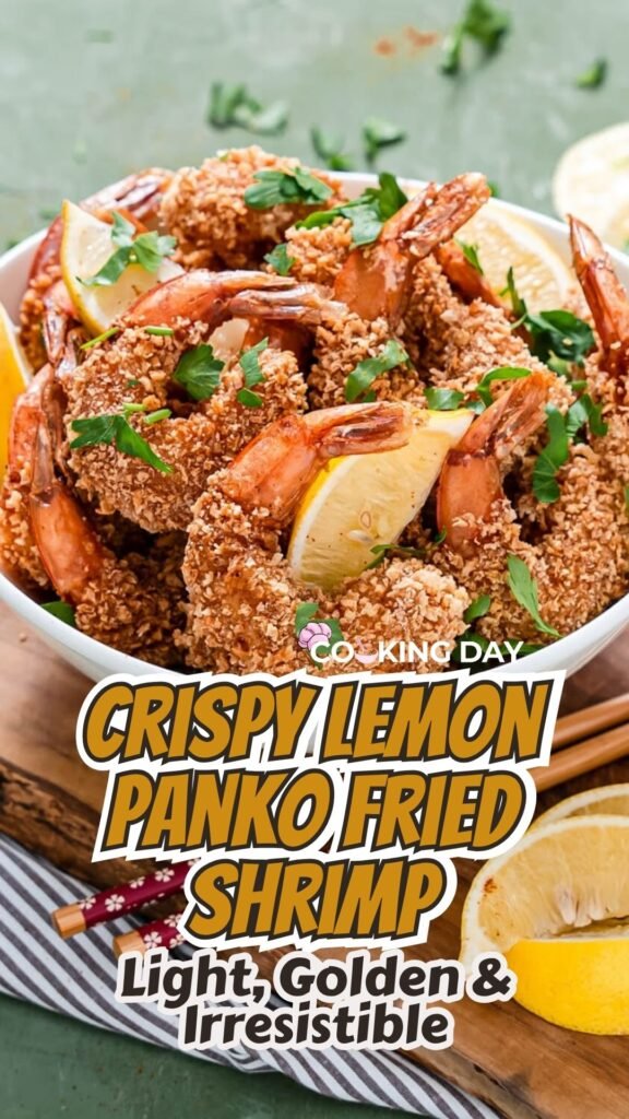 Crispy Lemon Panko Fried Shrimp – Light, Golden & Irresistible