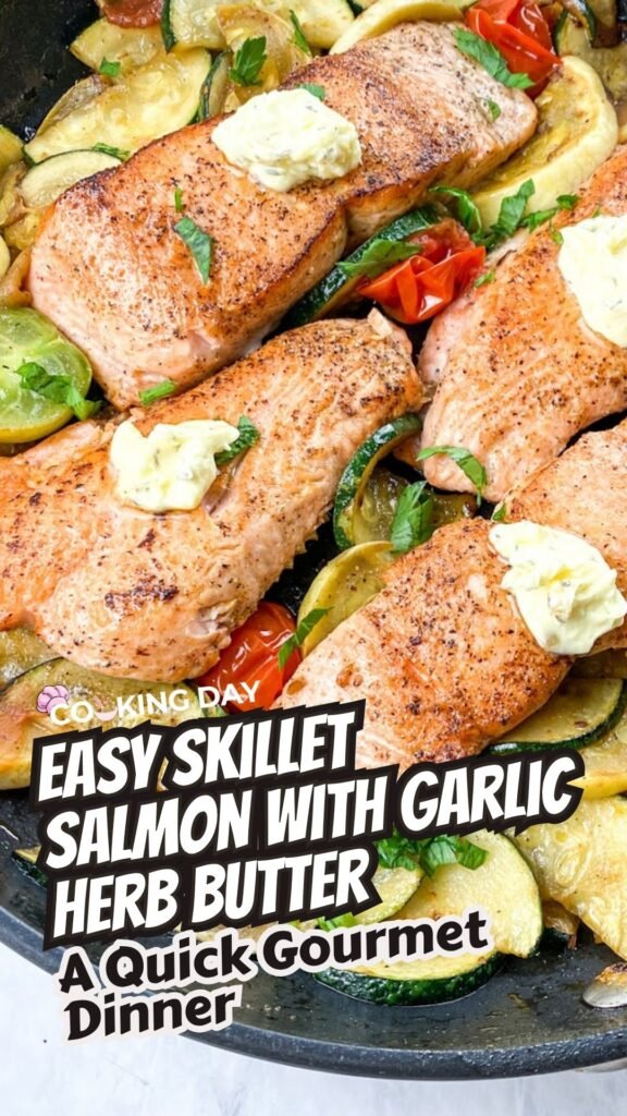 Easy Skillet Salmon with Garlic Herb Butter – A Quick Gourmet Dinner