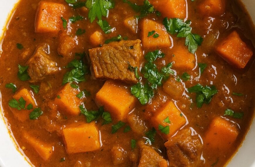 One Pot Spicy Pork Sweet Potato Stew Cozy Comfort with a Kick