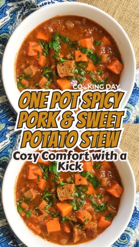 One Pot Spicy Pork & Sweet Potato Stew – Cozy Comfort with a Kick