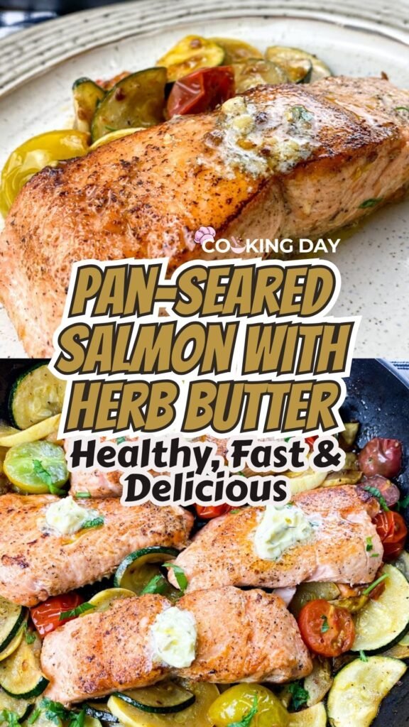 Pan-Seared Salmon with Herb Butter – Healthy, Fast & Delicious