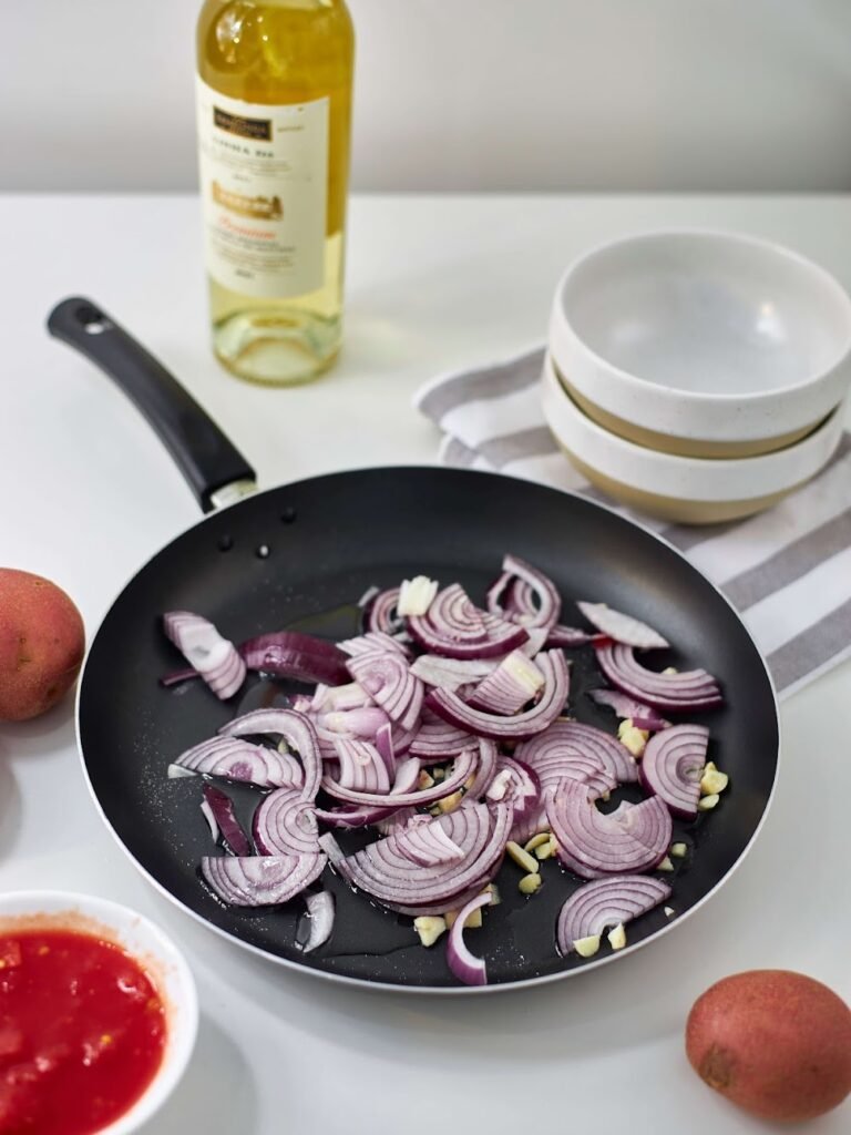 Prepare the Aromatics - How to Make Portuguese Beef Stew