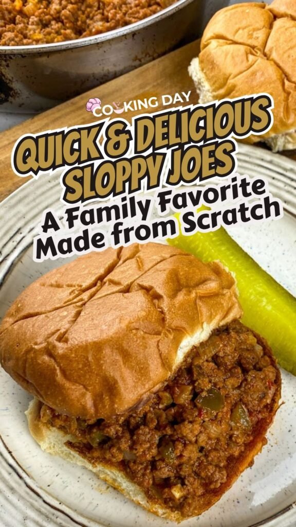 Quick & Delicious Homemade Sloppy Joes – A Family Favorite Made from Scratch
