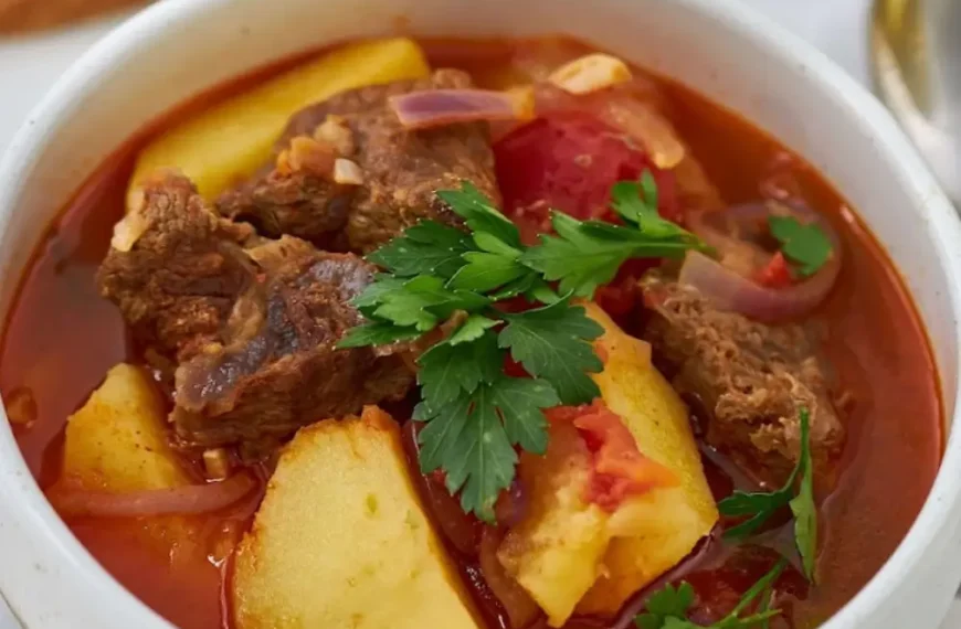 Portuguese Beef Stew, Hearty, Slow Cooked and Comforting