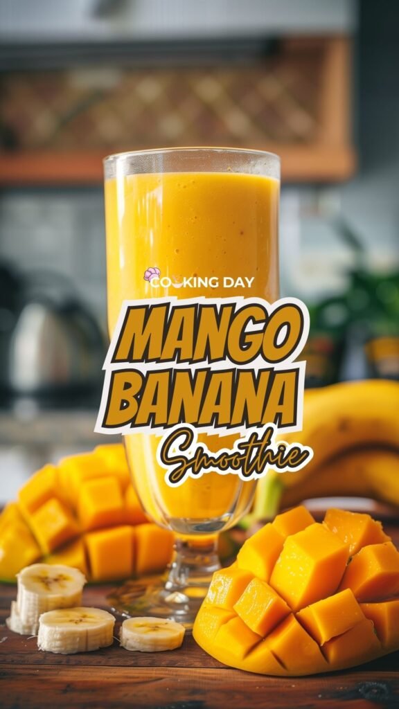 Creamy Mango Banana Smoothie Recipe