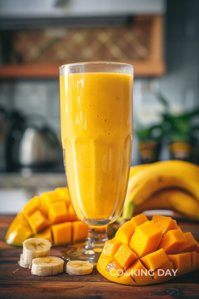 Creamy Mango Banana Smoothie Recipe