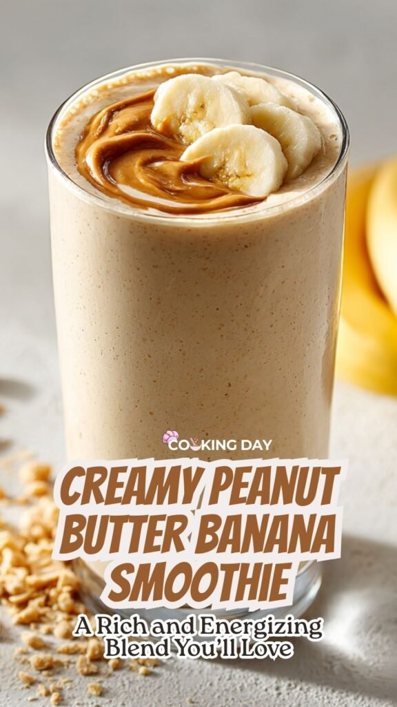 Creamy Peanut Butter Banana Smoothie – A Rich and Energizing Blend You’ll Love