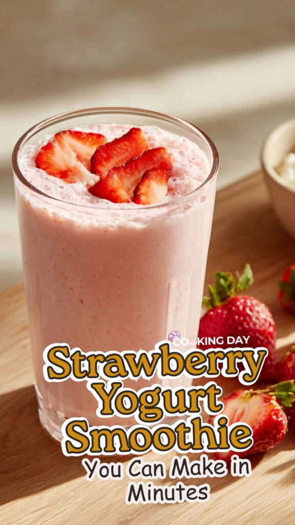 Sweet Creamy Strawberry Yogurt Smoothie You Can Make in Minutes