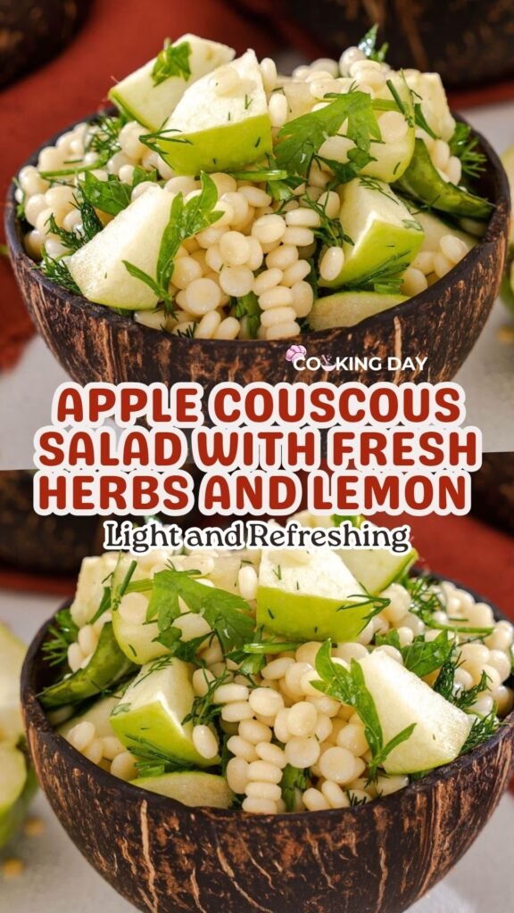 Apple Couscous Salad with Fresh Herbs and Lemon – Light and Refreshing