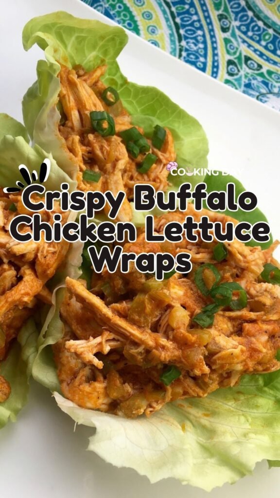 Easy Crispy Buffalo Chicken Lettuce Wraps for a Healthy Low Carb Meal