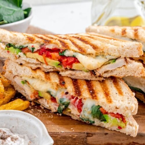 Chicken Avocado Panini Recipe – Crispy, Cheesy, and Easy to Make