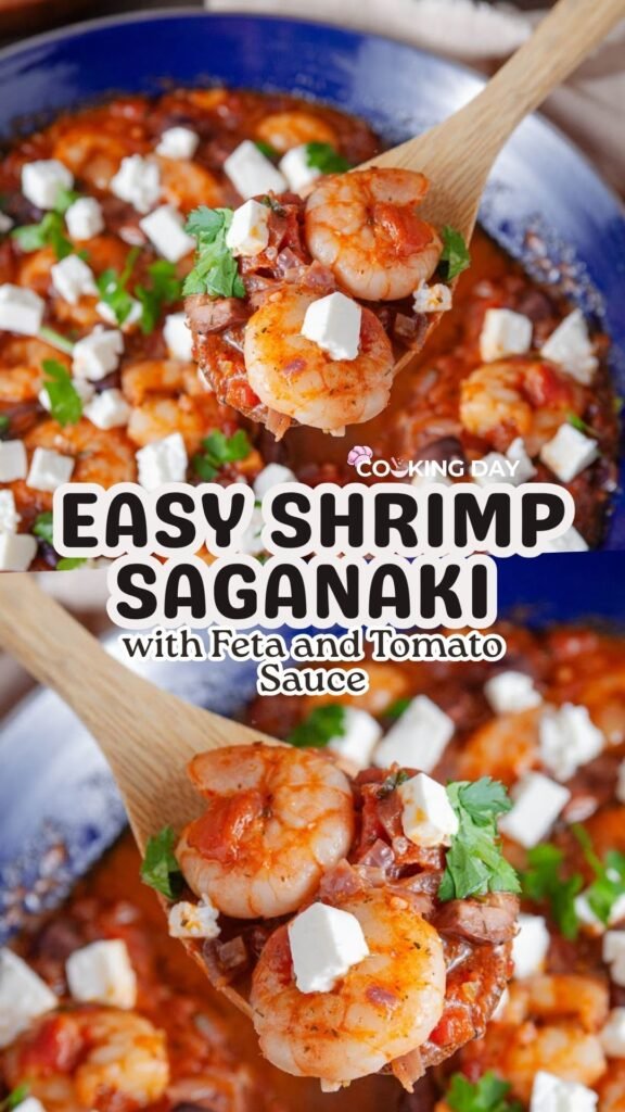 Easy Shrimp Saganaki with Feta and Tomato Sauce – Quick Mediterranean Dinner