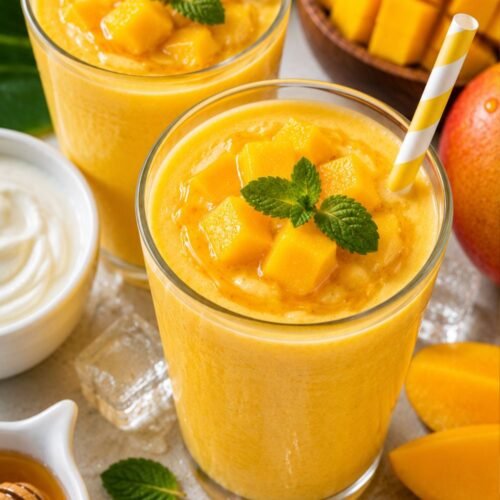 Mango Yogurt Smoothie – Creamy Tropical Breakfast Drink