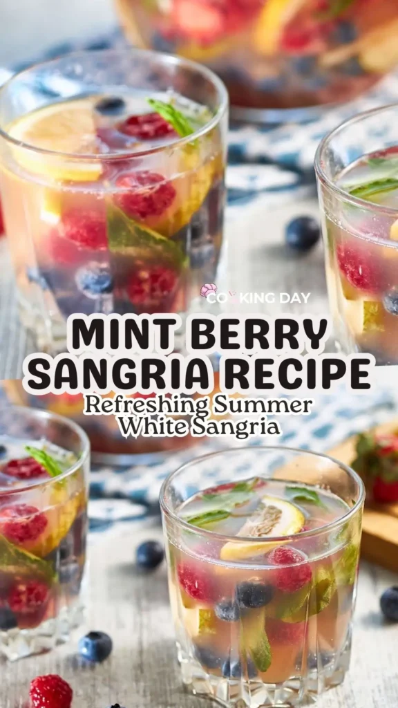 Mint Berry Sangria Recipe – Refreshing Summer White Sangria