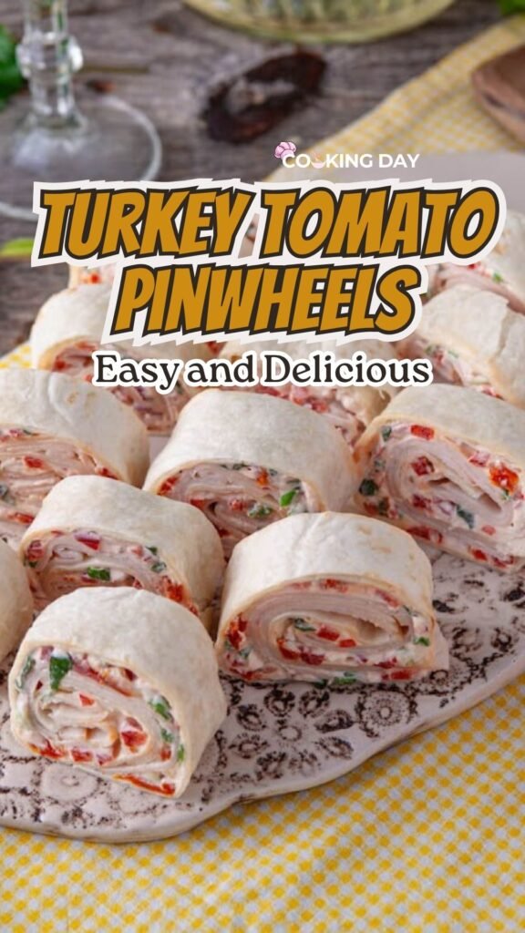 No Cook Turkey Tomato Pinwheels That Are Easy and Delicious