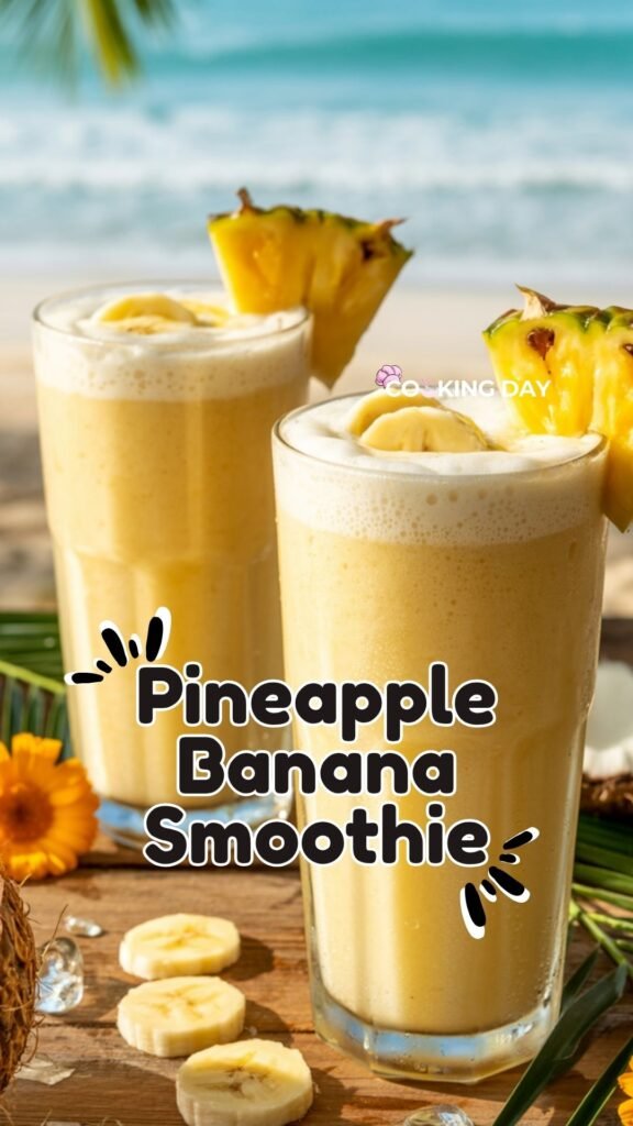 Easy Tropical Pineapple Banana Smoothie You Can Make in Minutes