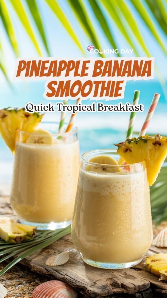 Pineapple Banana Smoothie for a Quick Tropical Breakfast