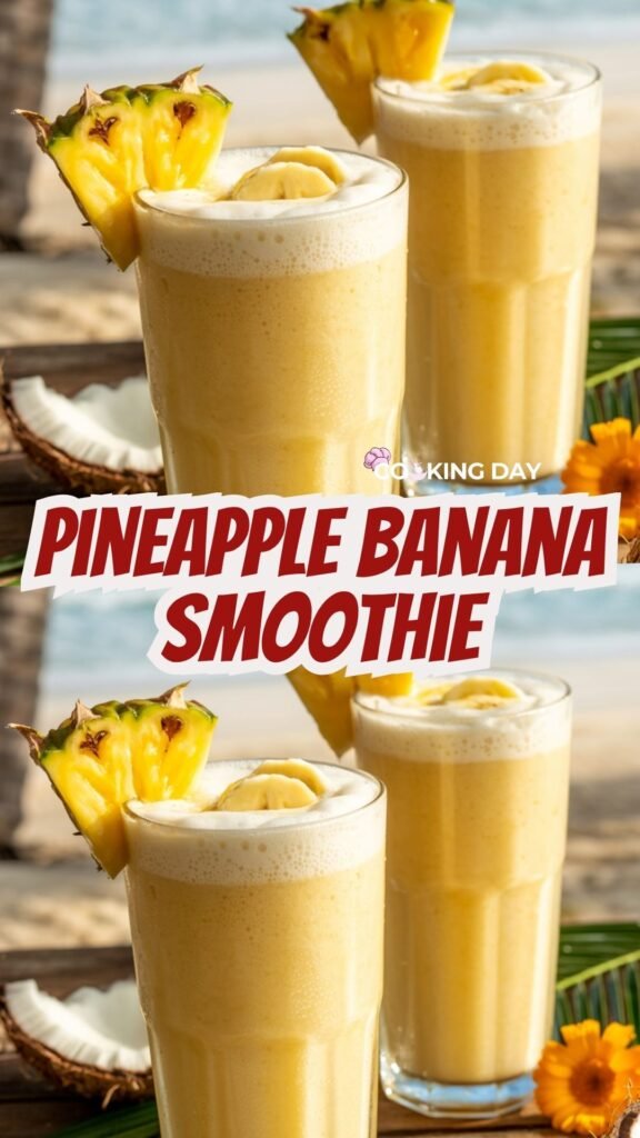 Easy Pineapple Banana Smoothie Recipe – Tropical Breakfast Drink