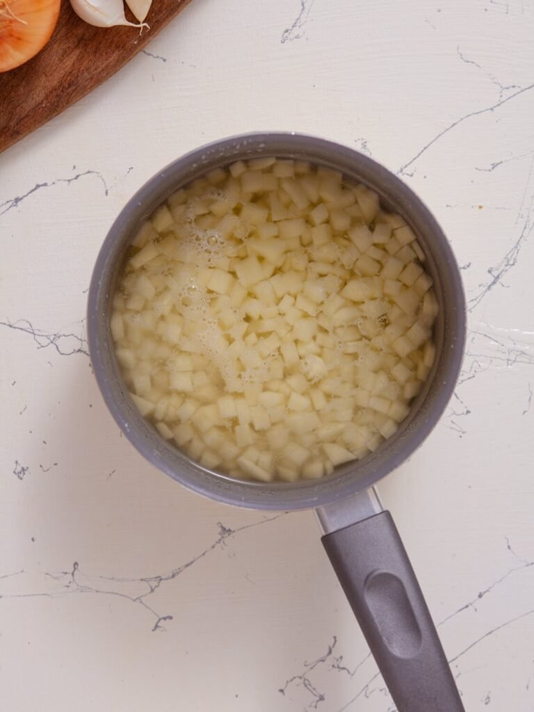 Step 2: Cook the Potatoes -Potato Mushroom Pierogi