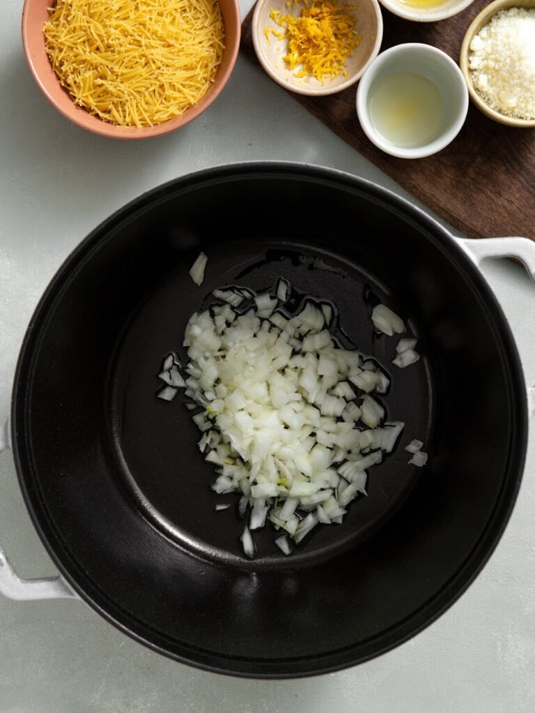 Step 1: Build the Flavor Base -Chicken Fideo Soup