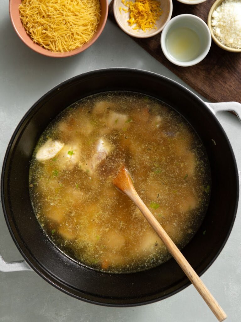 Step 4: Simmer Until Tender - Chicken Fideo Soup