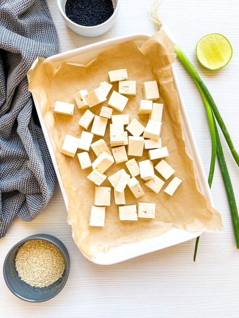 Step 1: Prepare the Tofu - Sesame Tofu Bowl