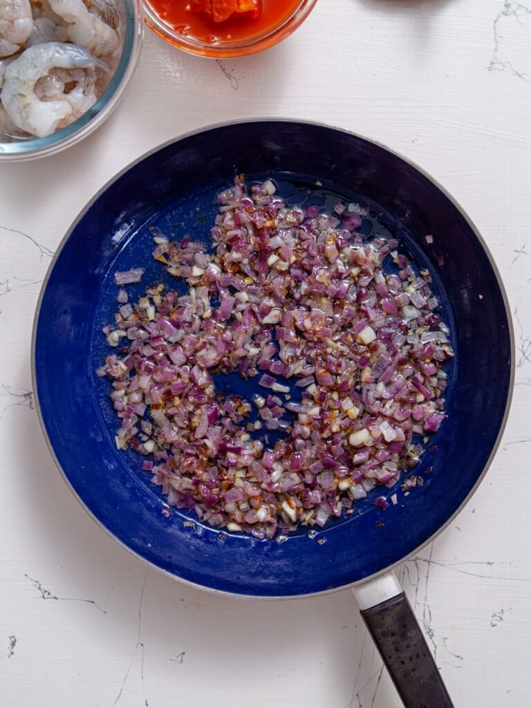 Sauté the Onion and Garlic