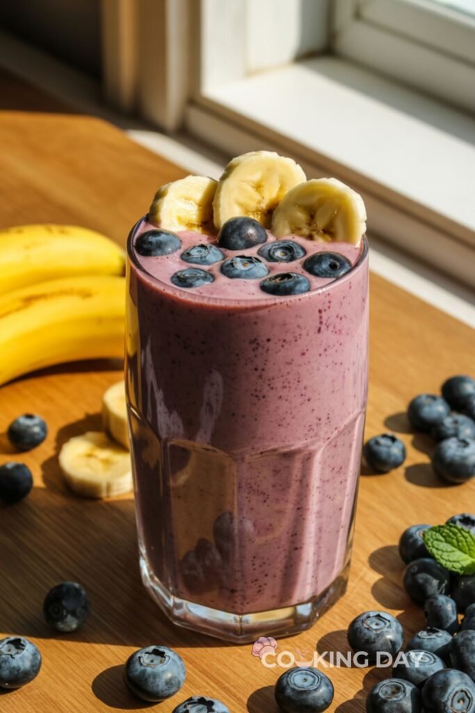 Simple Blueberry Banana Smoothie in 5 Minutes