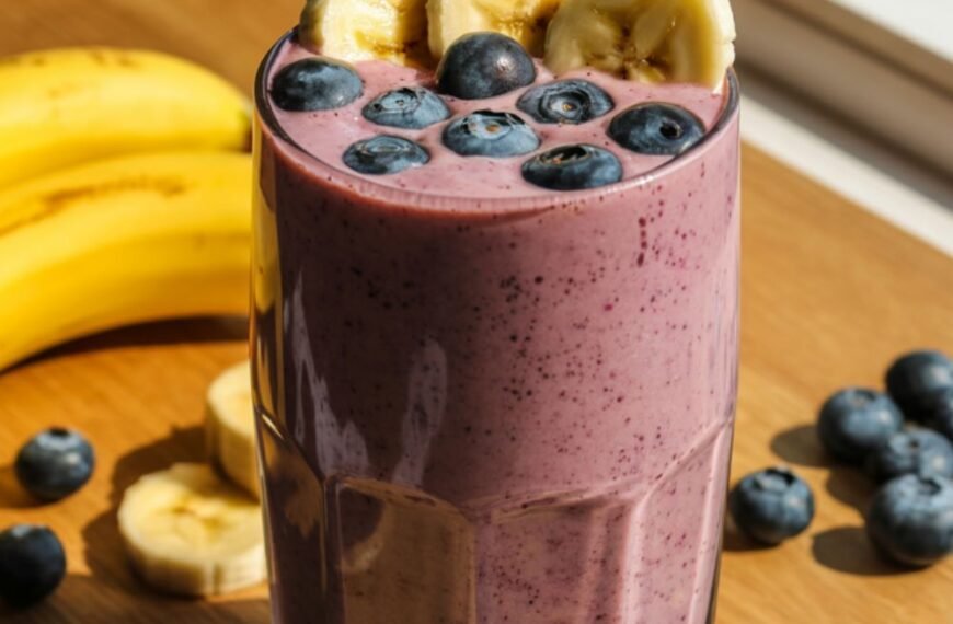 Simple Blueberry Banana Smoothie in 5 Minutes