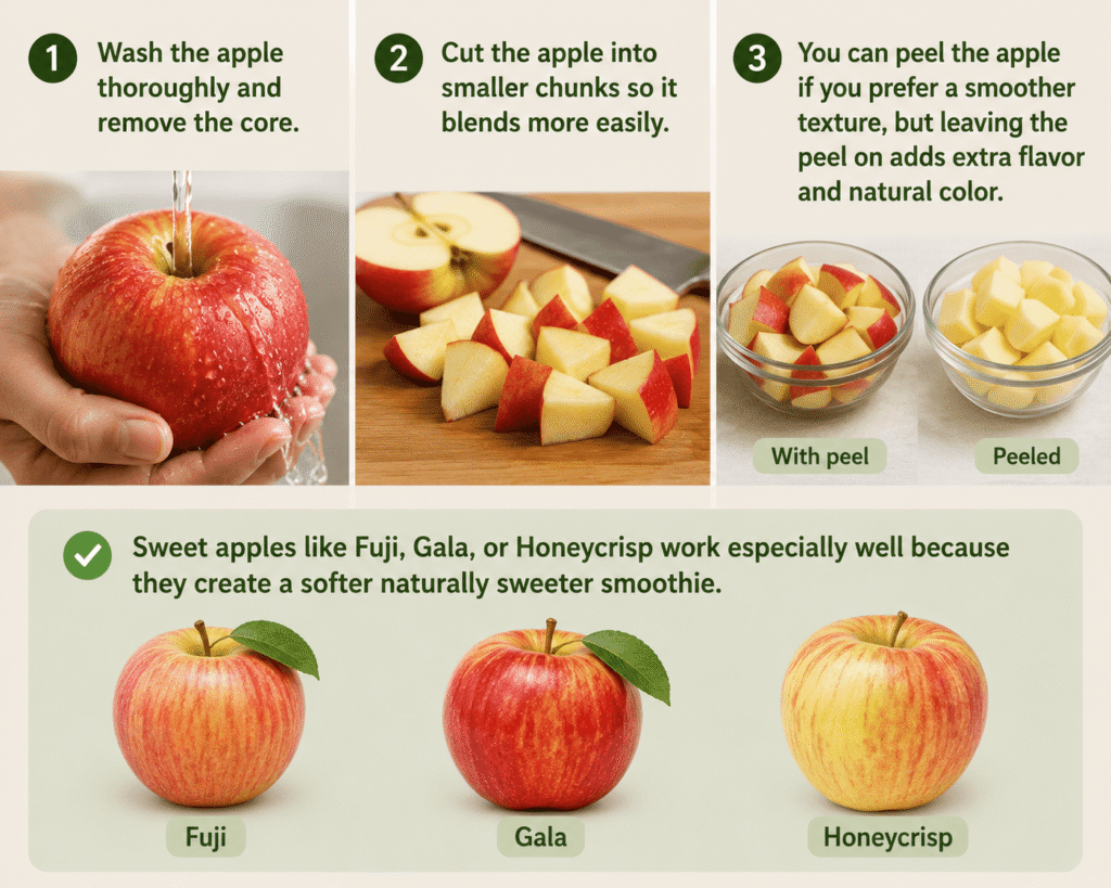 Step 1: Prepare the Apple -Step 1: Prepare the Apple