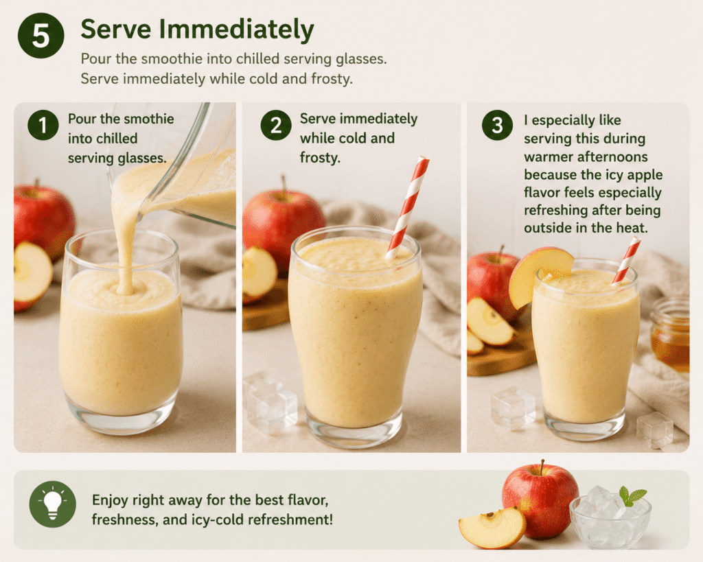 Step 4: Taste and Adjust  - - Apple Milk Smoothie
