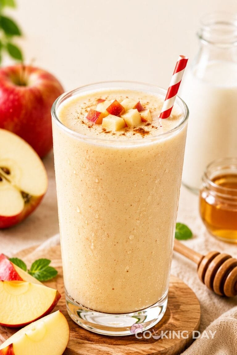 Creamy Apple Milk Smoothie Recipe – Easy Refreshing Breakfast Drink