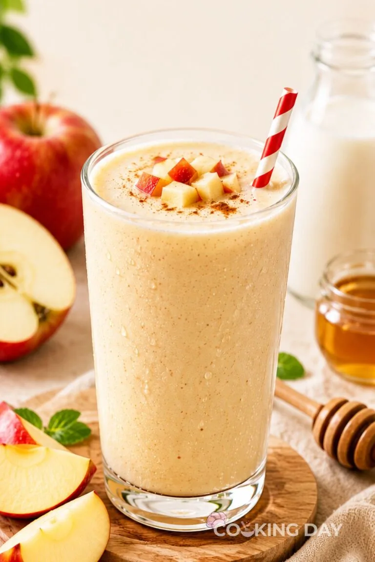 Creamy Apple Milk Smoothie Recipe – Easy Refreshing Breakfast Drink