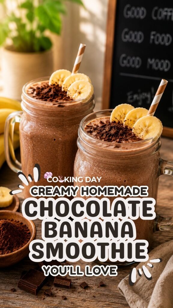 Creamy Homemade Chocolate Banana Smoothie You’ll Love