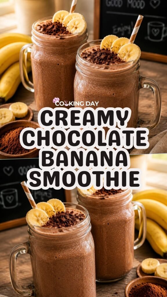 Creamy Chocolate Banana Smoothie Recipe – Easy and Refreshing Drink