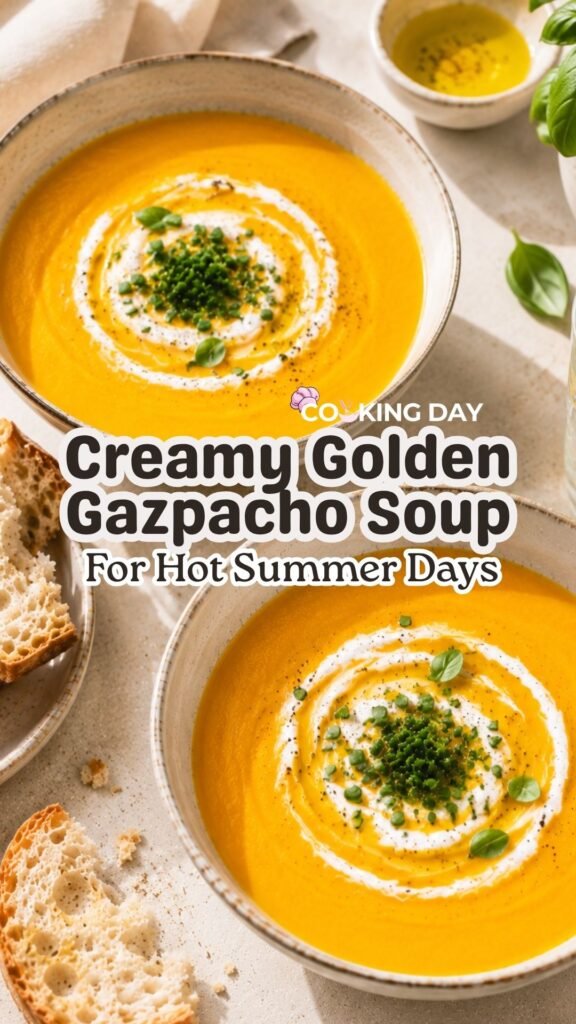 Creamy Golden Gazpacho Soup for Hot Summer Days