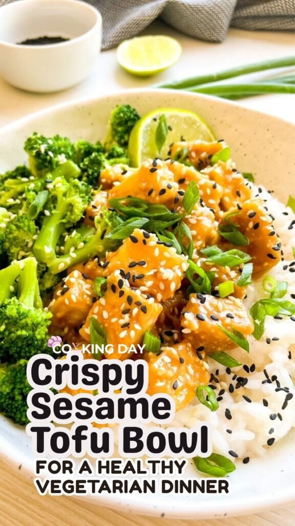 Crispy Sesame Tofu Bowl for a Healthy Vegetarian Dinner