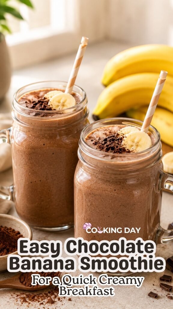 Easy Chocolate Banana Smoothie for a Quick Creamy Breakfast