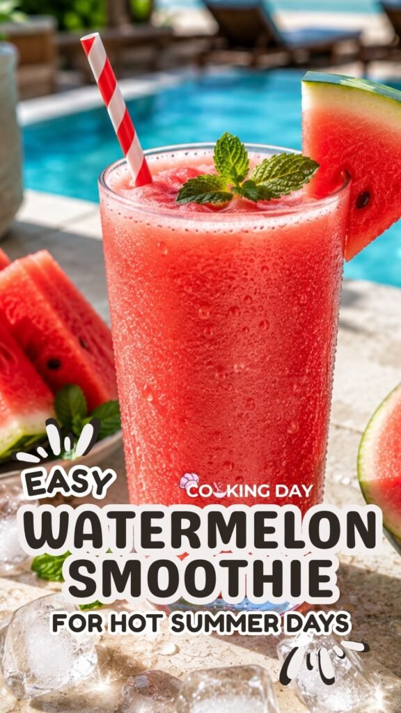 Easy Watermelon Smoothie for Hot Summer Days