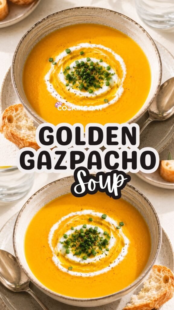 Golden Gazpacho Soup – Creamy Chilled Summer Soup Recipe