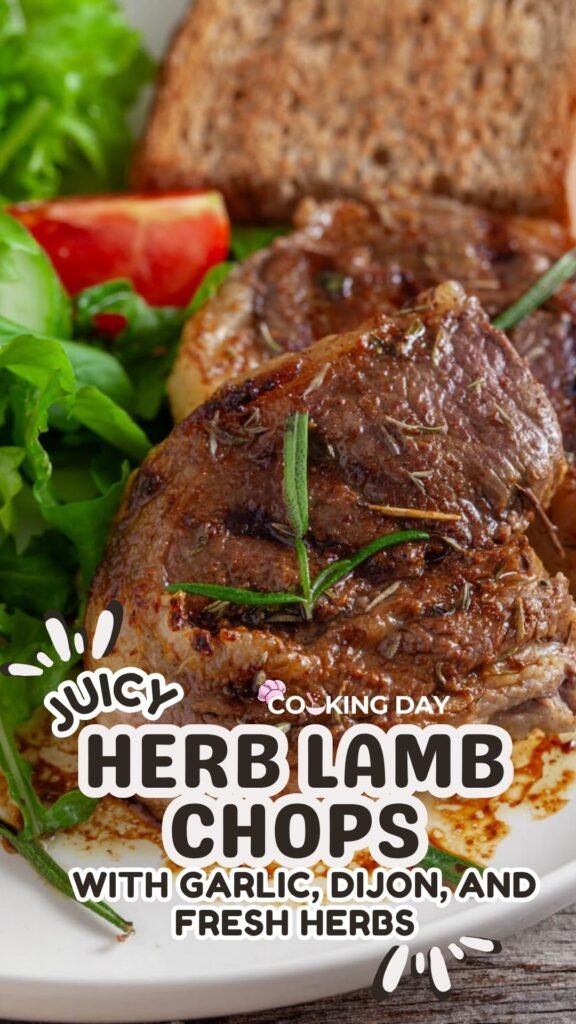 Juicy Herb Lamb Chops with Garlic, Dijon, and Fresh Herbs