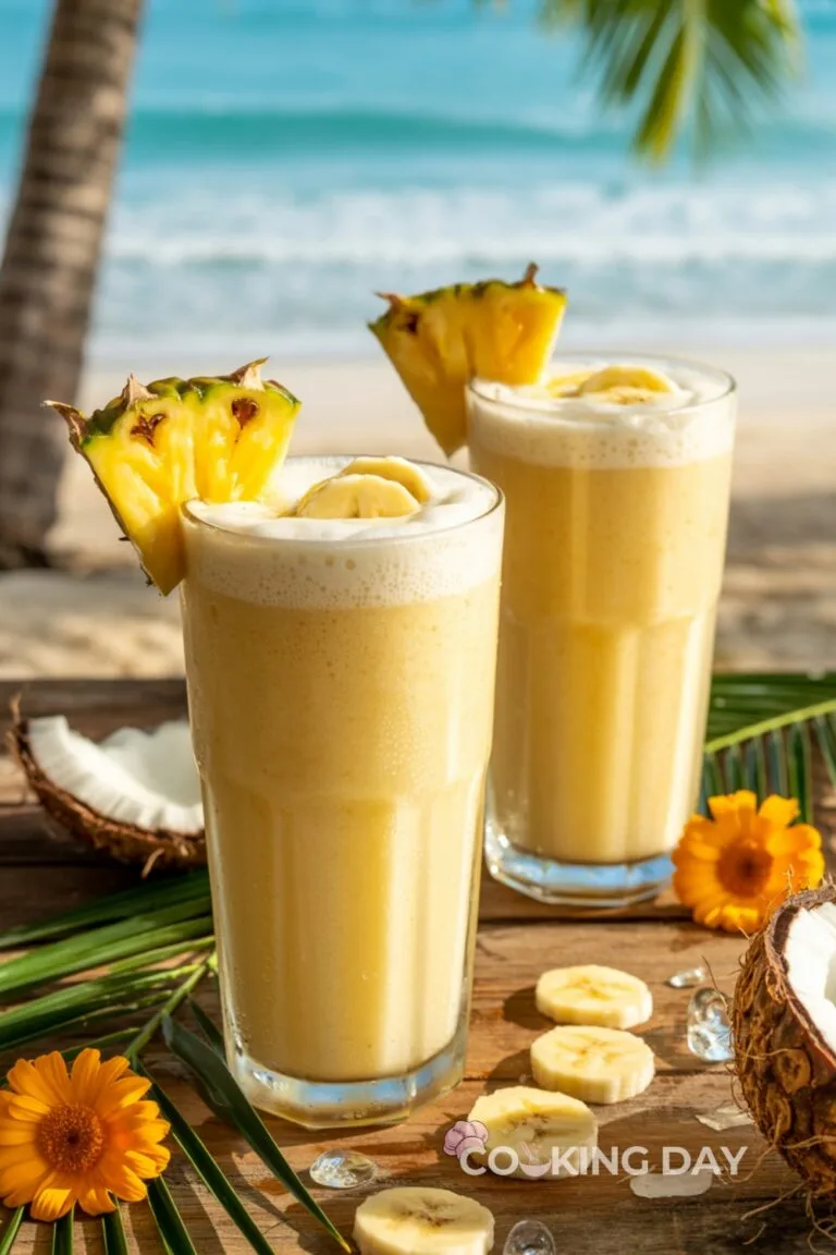 Easy Pineapple Banana Smoothie Recipe – Tropical Breakfast Drink