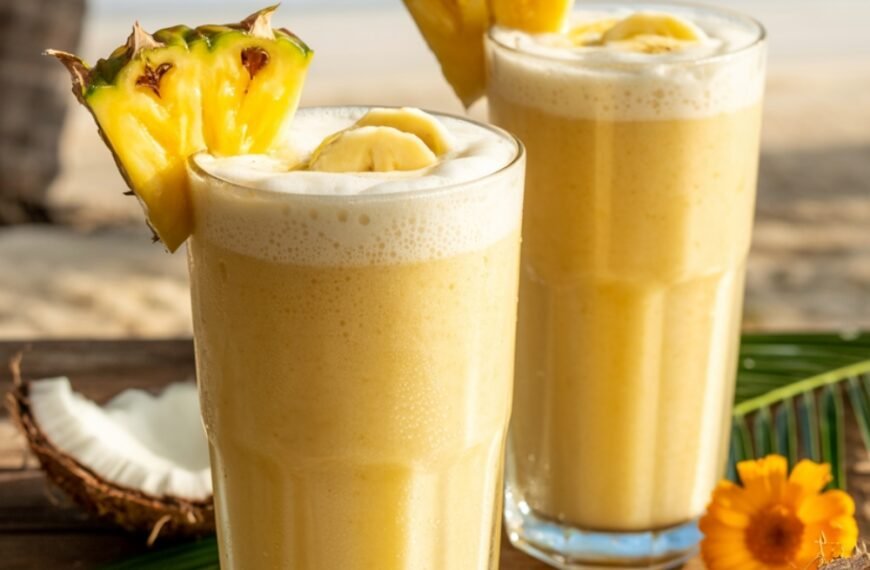 Easy Pineapple Banana Smoothie Recipe – Tropical Breakfast Drink