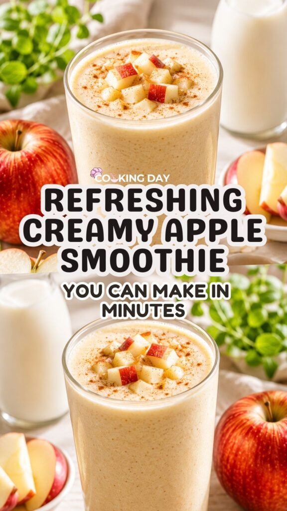Refreshing Creamy Apple Smoothie You Can Make in Minutes