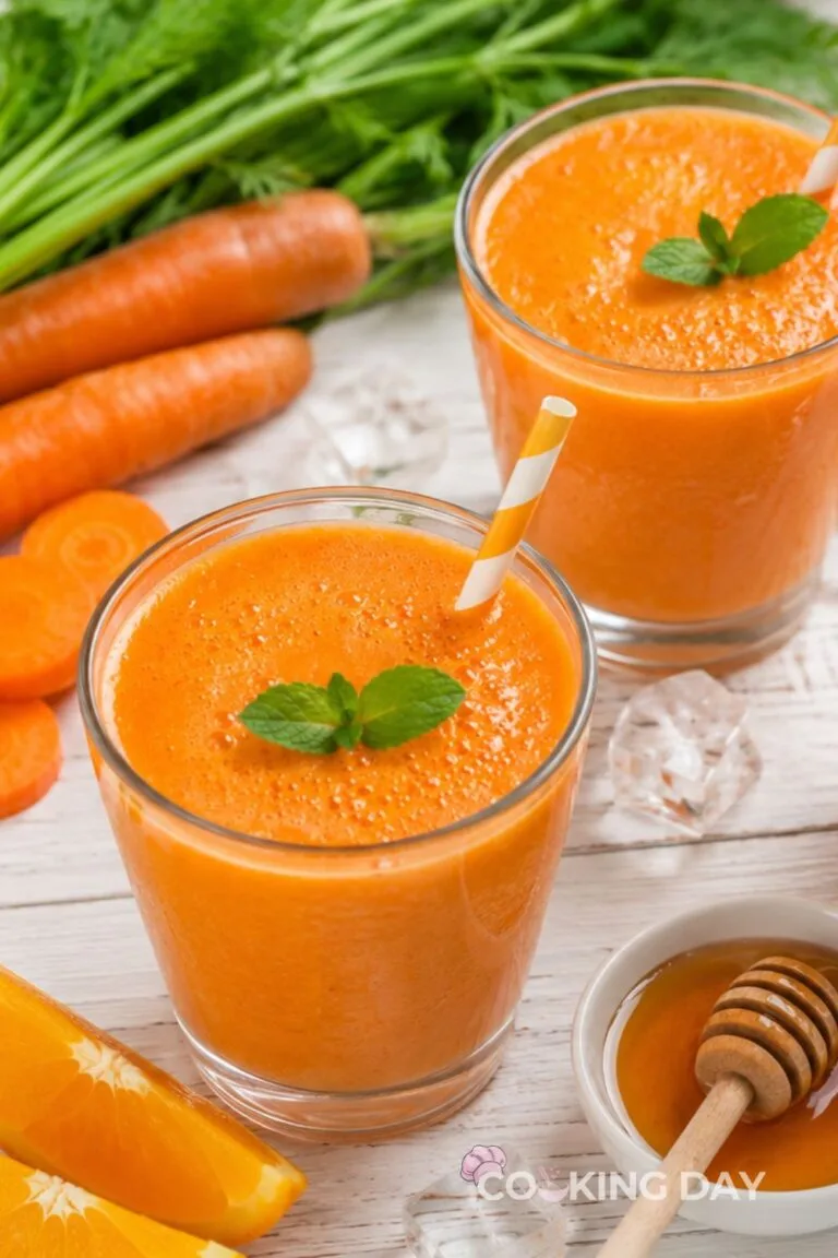 Carrot Orange Smoothie – Healthy Citrus Breakfast Drink