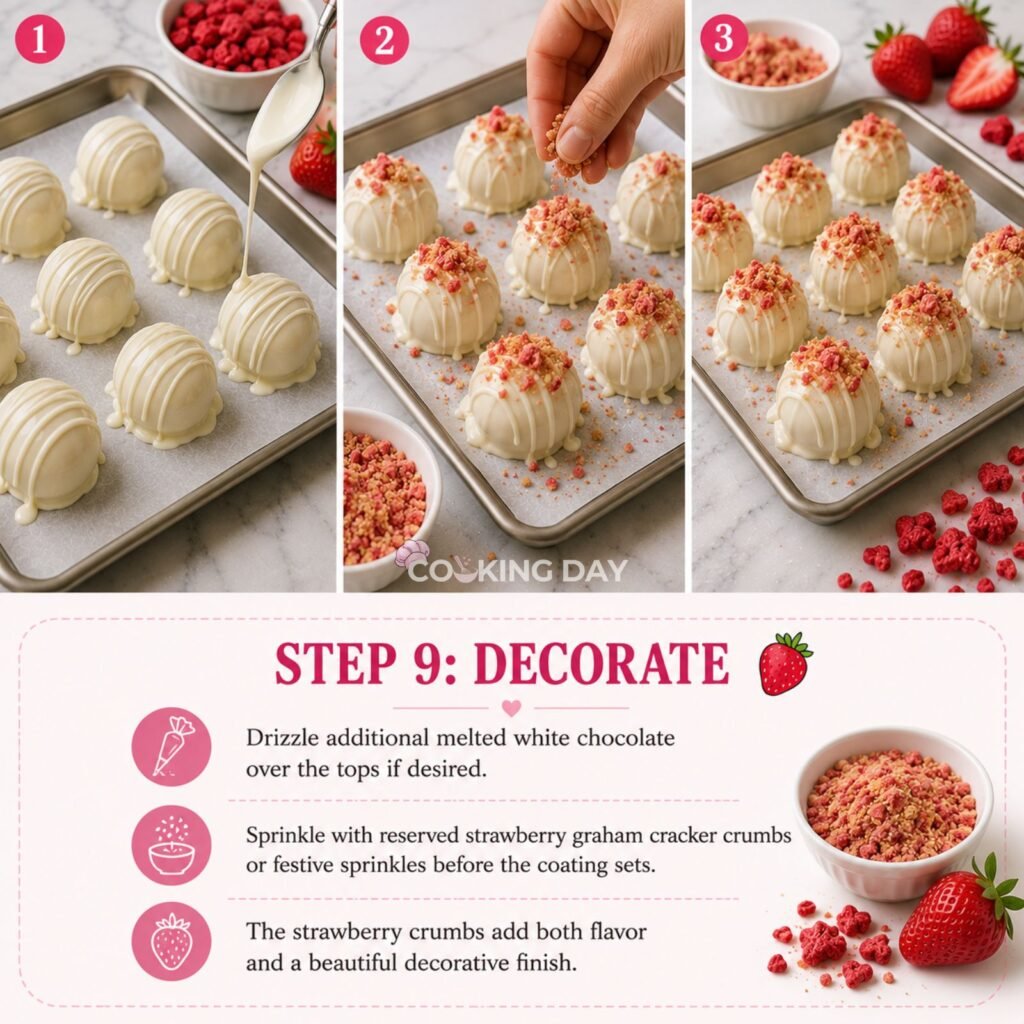 DECORATE - STRAWBERRY CHEESECAKE TRUFFLES