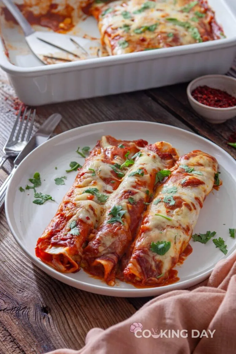 Easy Chicken Enchiladas Recipe – Cheesy Family Dinner Favorite