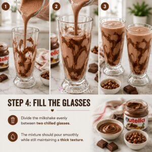 FILL THE GLASSES - NUTELLA MILKSHAKE