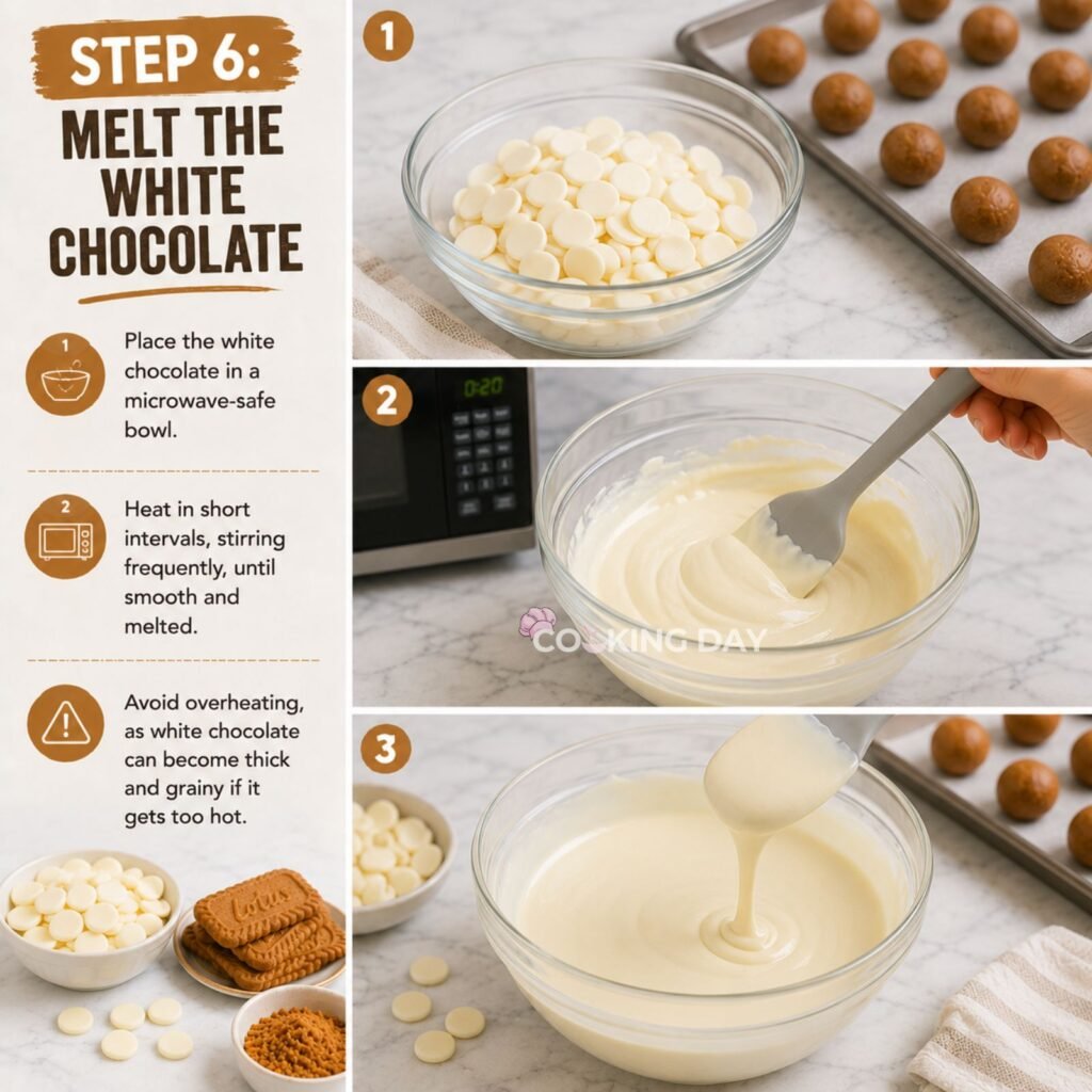 MELT THE WHITE CHOCOLATE - BISCOFF TRUFFLES WITH WHITE CHOCOLATE COATING